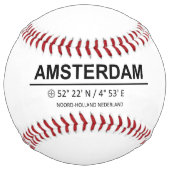 Balle De Softball Coordonnées Amsterdam (Dos)