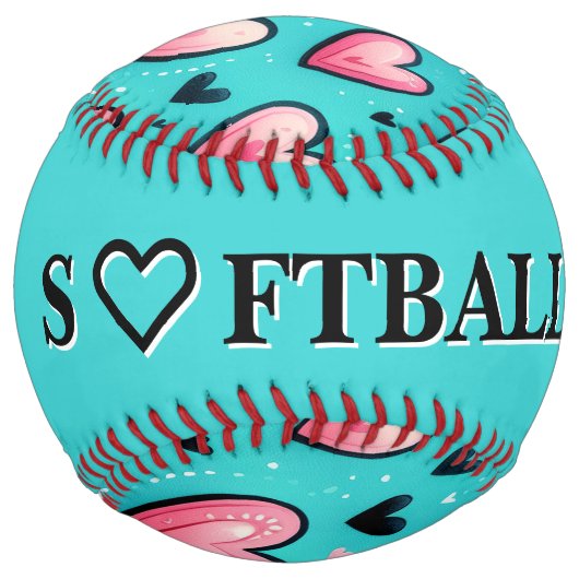 Balle De Softball Cotton Candy Love (personalize) (Dos)