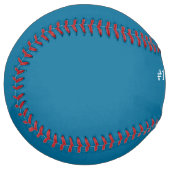 Balle De Softball Couleur Bleu de Mer (Devant gauche)
