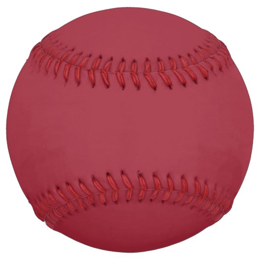 Balle De Softball Couleur cardinale moyenne rouge solide (Devant)