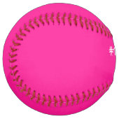 Balle De Softball Couleur rose chaude (Devant gauche)