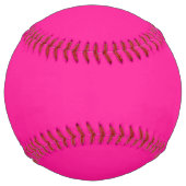 Balle De Softball Couleur rose chaude (Dos)