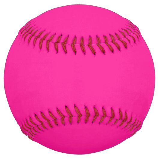 Balle De Softball Couleur rose chaude (Dos)