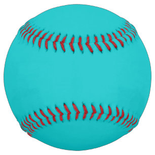 Balle De Softball Couleur solide clair turquoise