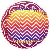 Balle De Softball Couleurs Chevron Dégradé (Devant gauche)