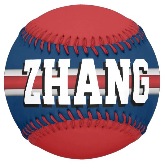 Balle De Softball Couleurs d'équipe personnalisées Nom du lecteur (Devant)