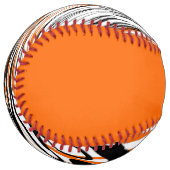 Balle De Softball Couleurs du Bengale Orange et lignes noires (Devant gauche)