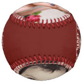 Balle De Softball Coutume de fête des pères personnalisée (Dos)