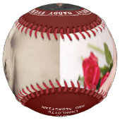 Balle De Softball Coutume de fête des pères personnalisée (Devant)