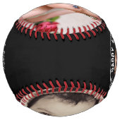 Balle De Softball Coutume de fête des pères personnalisée (Dos)