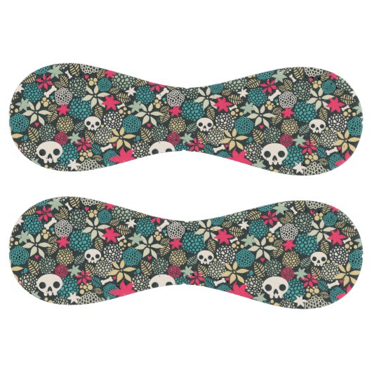 Balle De Softball Crâne en fleurs (Panneaux)