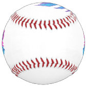 Balle De Softball Crâne floral en style Vaporwave (Dos)