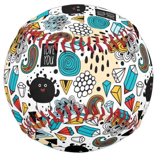 Balle De Softball Crazy head (Devant)