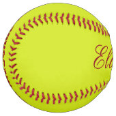 Balle De Softball Créer votre propre nom Monogramme Message (Devant gauche)
