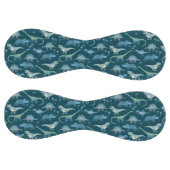 Balle De Softball Cute Dinosaures Motif Turquoise (Panneaux)