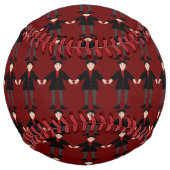 Balle De Softball Cute Halloween Vampire Patterned (Devant)