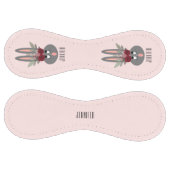 Balle De Softball Cute lapin Lapin rose Floral Chic (Panneaux)