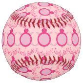 Balle De Softball Cute Rose Turtle Baby Softball (Dos)