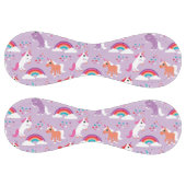 Balle De Softball Cute Unicorn Rainbow Purple (Panneaux)