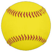 Balle De Softball Dandelion solide jaune (Dos)