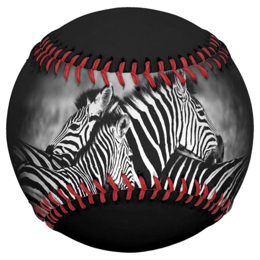 Balle De Softball Dazzle de Zebra (Devant)