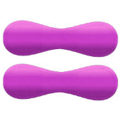 Balle De Softball Dégradé pourpre (Panneaux)