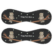 Balle De Softball Deux Jolies Chouettes en Tan sur des Branches Arbr (Panneaux)