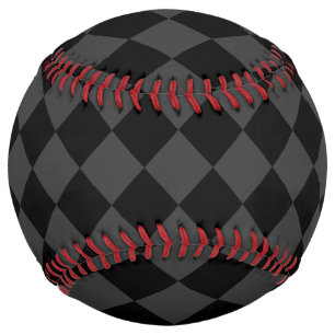 Balle De Softball Diamants noirs et fumés - Élégants et intemporels