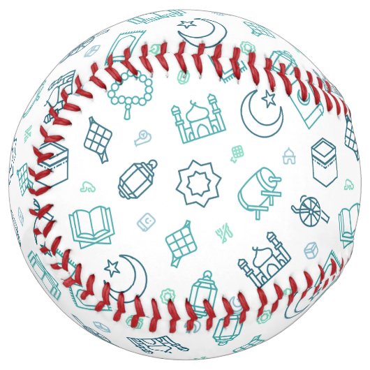 Balle De Softball Doodle ramadan Softball (Devant gauche)