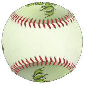 Balle De Softball Dragons verts (Devant)