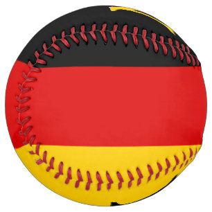 Balle De Softball Drapeau Allemand Fam Custom Monogramme
