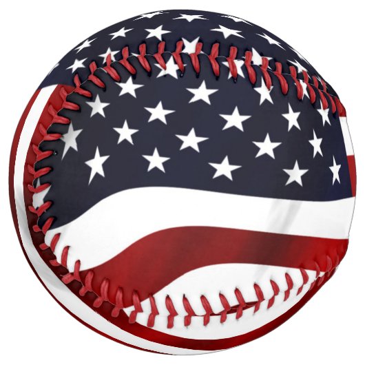 Balle De Softball Drapeau américain (Devant gauche)