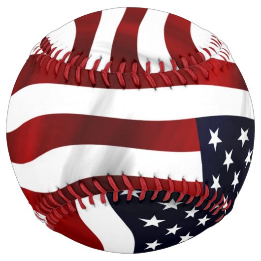Balle De Softball Drapeau américain (Dos)