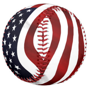 Balle De Softball Drapeau américain