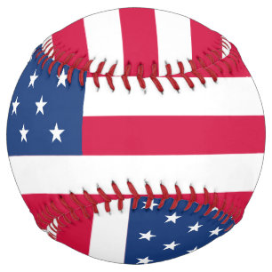 Balle De Softball Drapeau américain