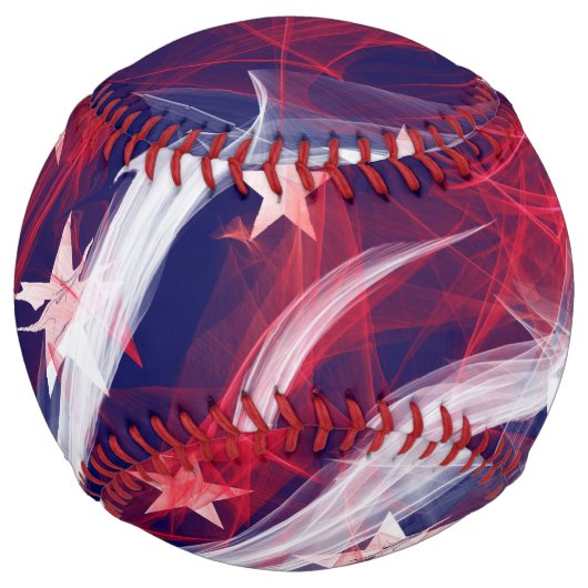 Balle De Softball Drapeau américain Softball (Devant)