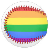 Balle De Softball Drapeau arc-en-ciel (Devant gauche)