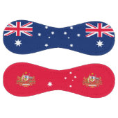 Balle De Softball Drapeau australien et blason patriotique (Panneaux)