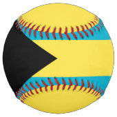 Balle De Softball Drapeau bahaméen (Devant)