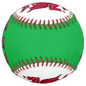 Balle De Softball Drapeau celtique du Dragon rouge du Pays de Galles (Dos)