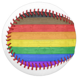 Balle De Softball Drapeau de fierté gay inclusif SlipperyJoe's à tex