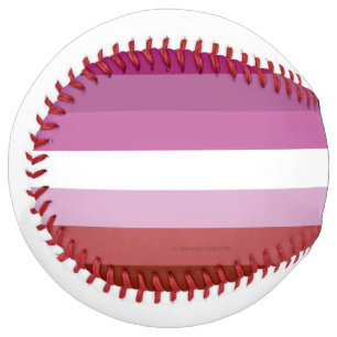 Balle De Softball Drapeau de fierté lesbienne de SlipperyJoe's fémin