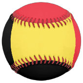Balle De Softball Drapeau de la Belgique (Dos)
