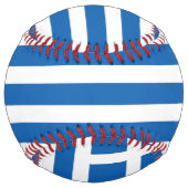 Balle De Softball Drapeau de la Grèce (Dos)