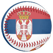 Balle De Softball Drapeau de la Serbie (Devant gauche)