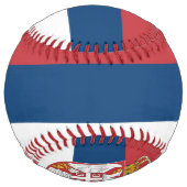 Balle De Softball Drapeau de la Serbie (Dos)