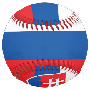 Balle De Softball Drapeau de la Slovaquie