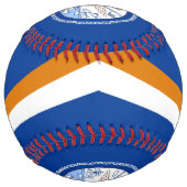 Balle De Softball Drapeau et blason des Îles Marshall Patriotique (Devant)