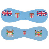 Balle De Softball Drapeau fidjien et blason patriotique (Panneaux)