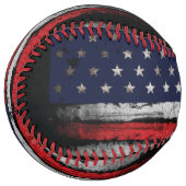 Balle De Softball Drapeau Grunge U.S.A (Devant gauche)